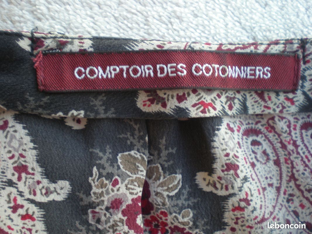 Haut En Soie Comptoir Des Cotonniers - Taille 40 - Multicolore - Très Bon état D'occasion