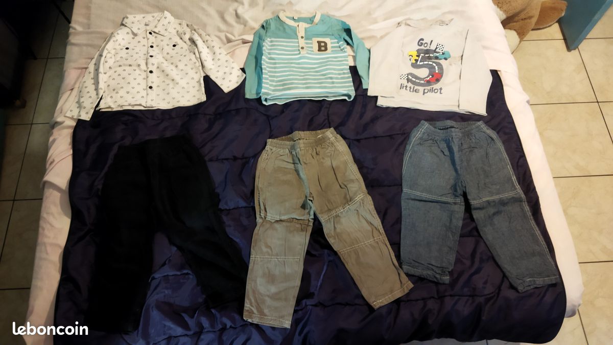 Lot 43 vêtements 2 ans garçon été (image 1)