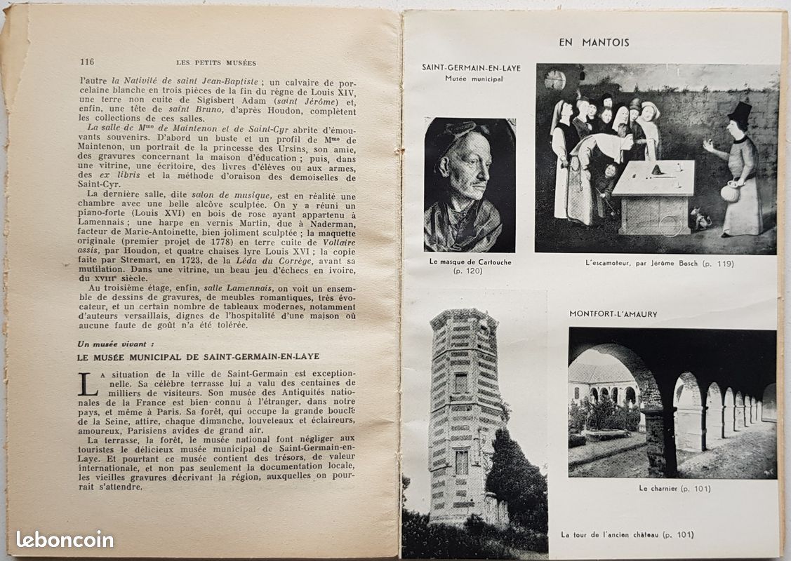 Livre Ancien - Philippe LEFRANCOIS & Patrice BOUSSEL - Petits musées et joyaux de l'ile de France II (image 4)