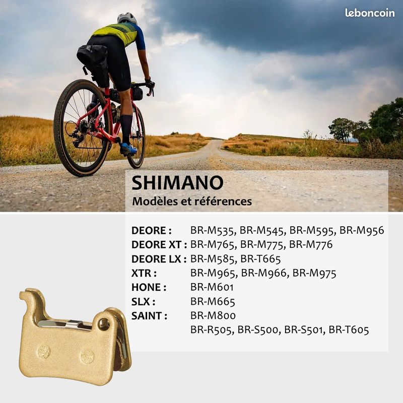 Frein à disque avant 4 pistons Shimano SLX M7120 Gris