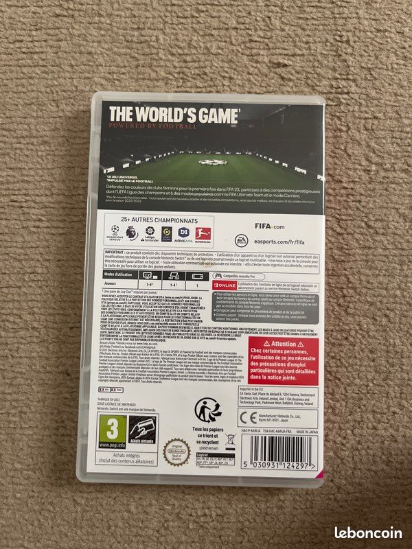 Jeu switch fifa 23 officiel , édition essentiel , pegi 3 (image 2)