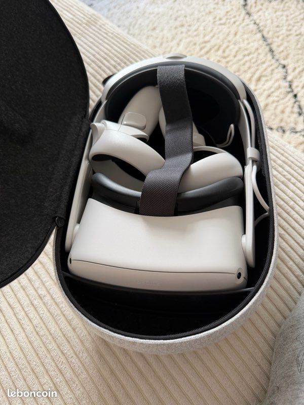 Meta Oculus Quest 2 + Sangle d’origine avec 2ème batterie (image 1)