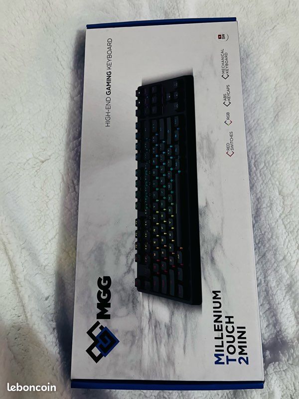 Clavier mécanique gaming MGG Millenium Touch 2 Mini RGB, switches rouges (image 2)