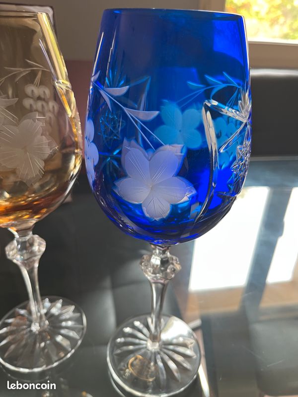Coffret 6 Verres à Vin Fusion 160ml Multicolores Cristal RCR - Luxion Made In Italy