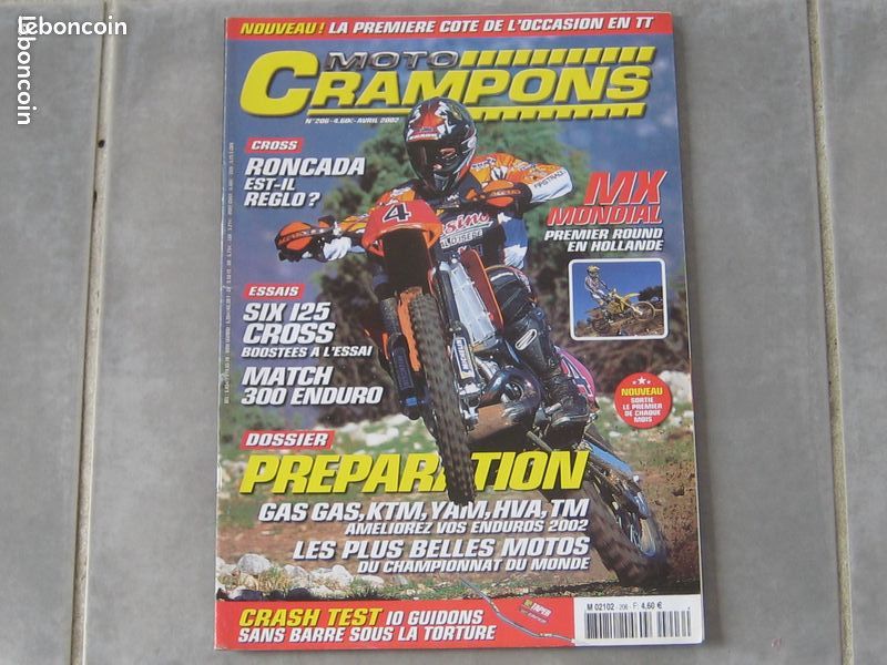 Revue MOTO CRAMPONS n° 206 d'avril 2002 (image 1)