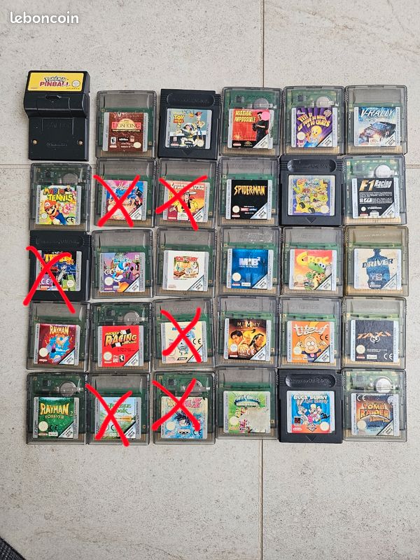 Jeu Game Boy Color The Legend Of Zelda & Batman Of The Future - Occasion Très Bon état - 2001