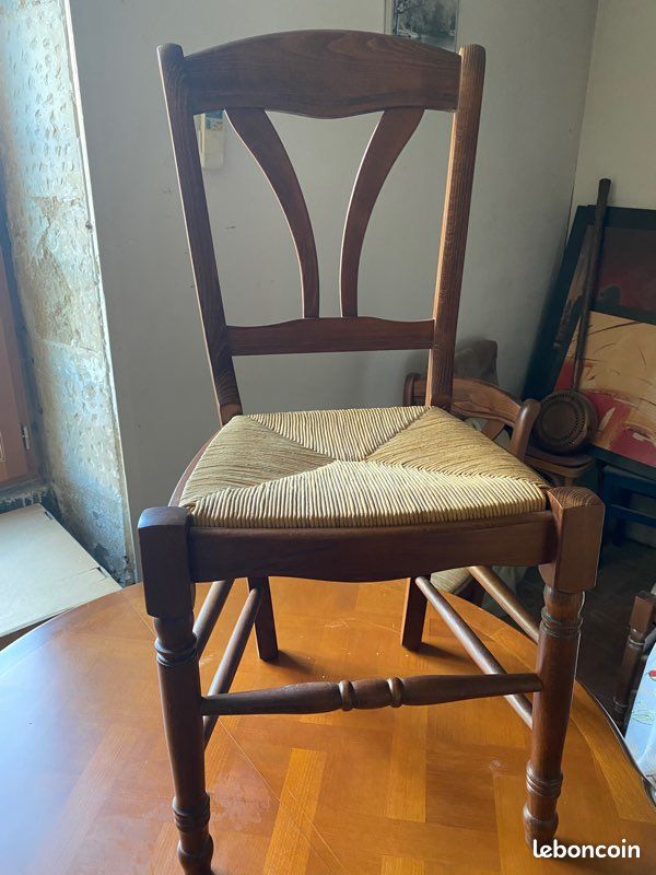 Table merisier avec chaise (image 5)