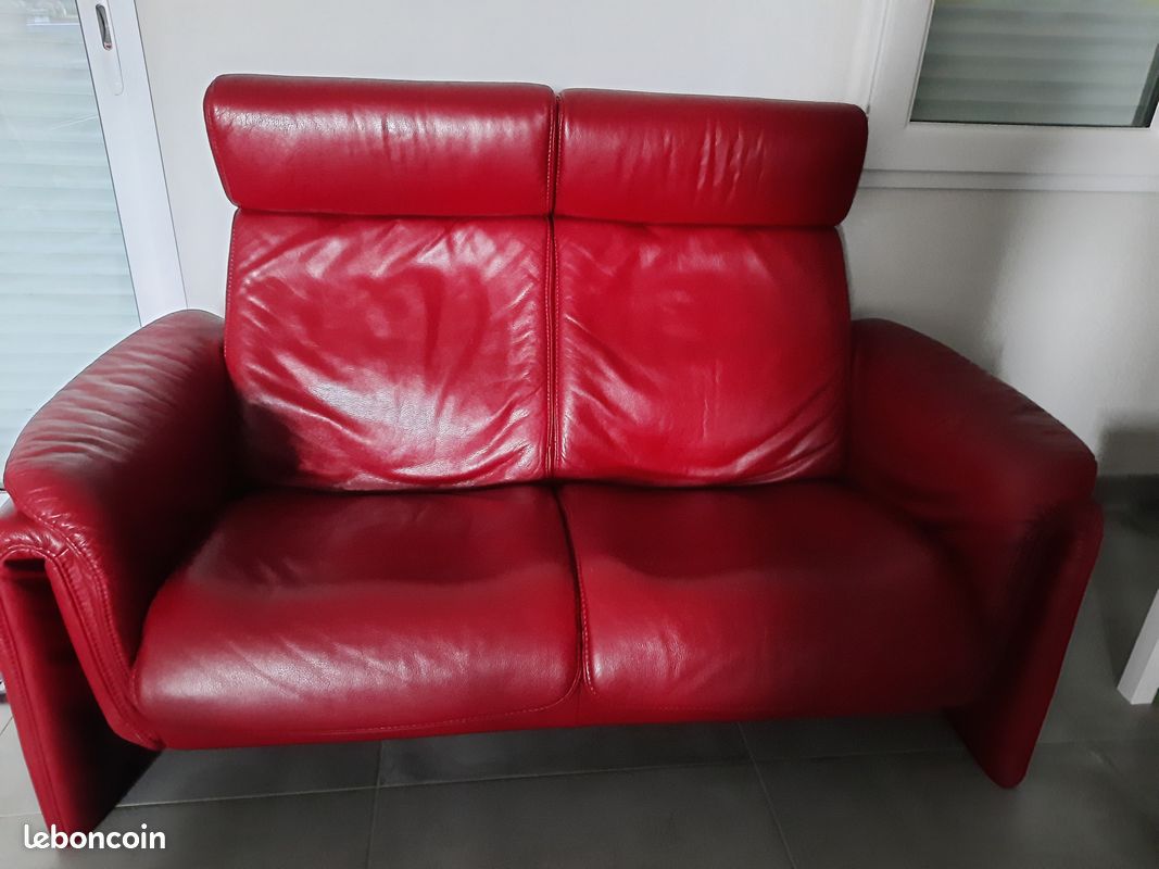 Salon en cuir 2 banquettes Himolla (image 2)