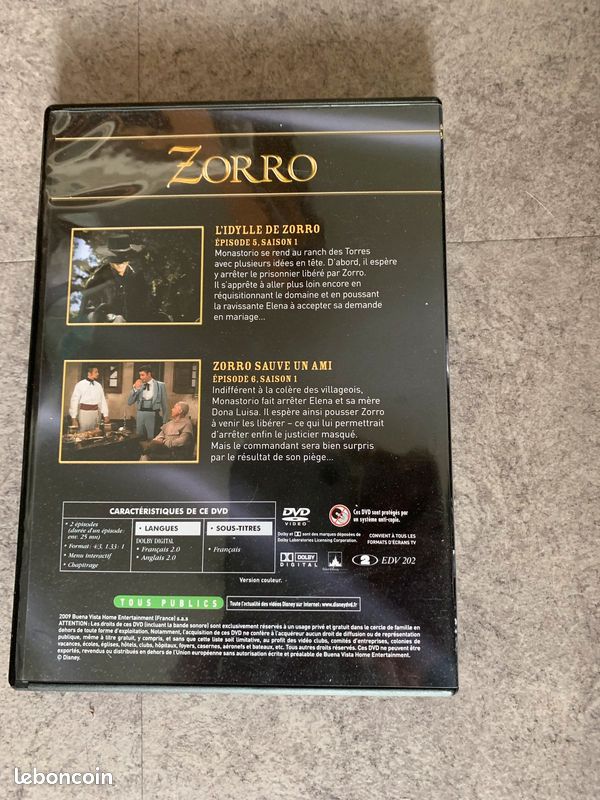 Lot de 3 DVD Zorro (image 10)