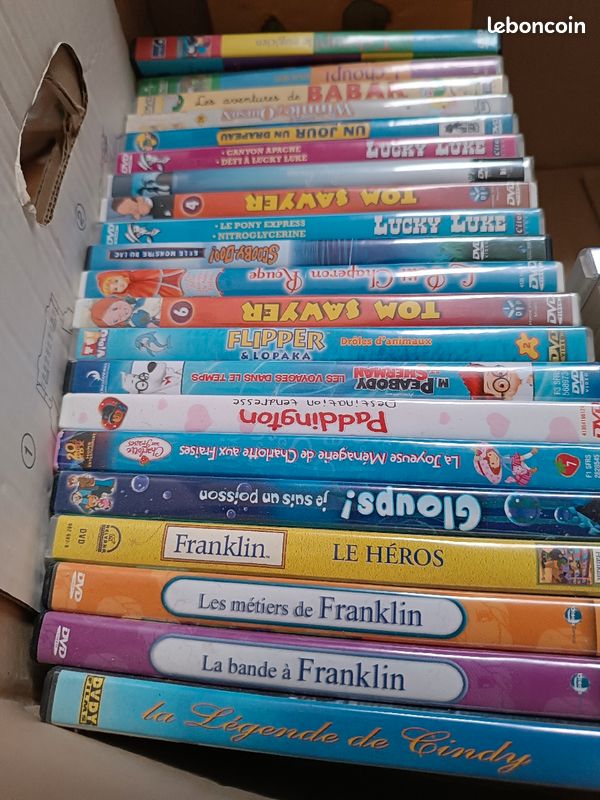 DVD oui oui, dora T'choupi, petit pied, franklin (image 3)