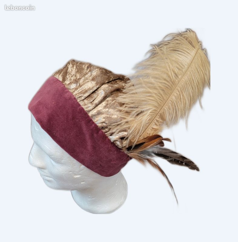 Ensemble médiéval cape et coiffe (image 3)