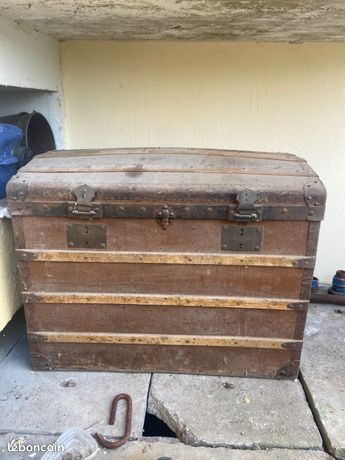 Boîte Ancienne En Bois - Coffret à Ménagère, Malle Rangement Vintage, France