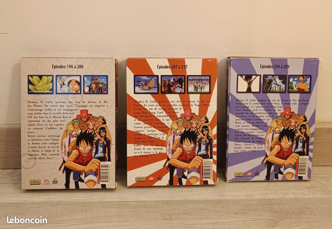 Lot 3 Coffrets DVD One Piece - Arc Davy Back Fight (image 2)