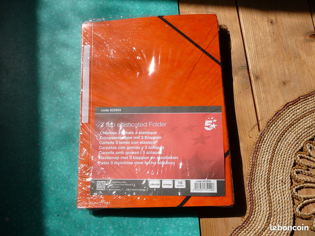 Lot de 6chemises 3 rabats à élastique (image 2)