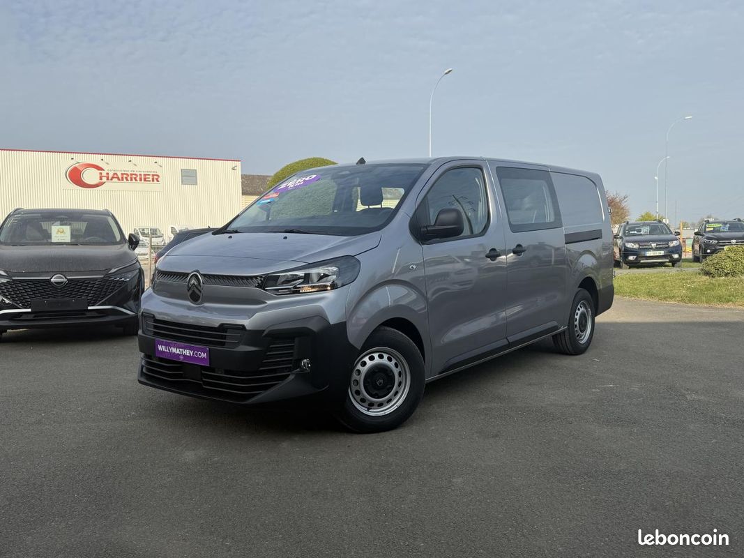 Citroen jumpy xl cabine approfondie fixe 2.2 diesel 180 boite automatique en stock + pack camera + roue de secours (image 2)