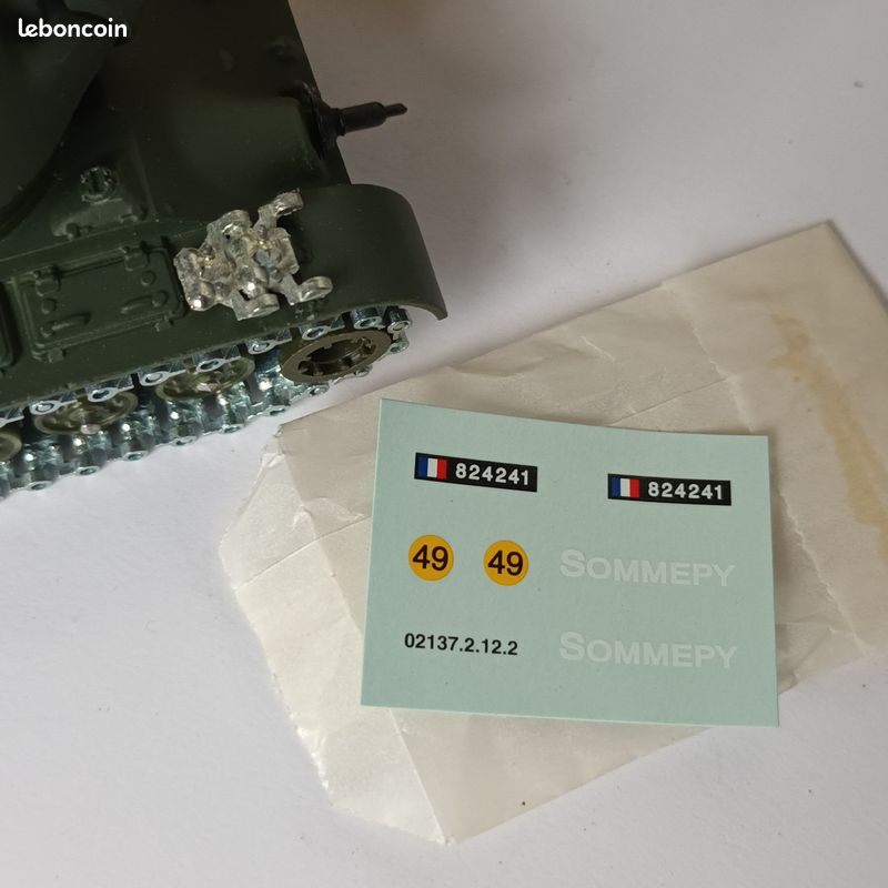 Miniature Solido N°202 Char Patton M-47, échelle 1/43, Kaki, Boîte D'origine