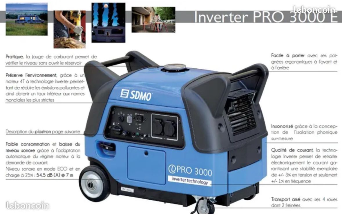 NEUF - Groupe électrogène PRO SDMO 3000W (image 3)