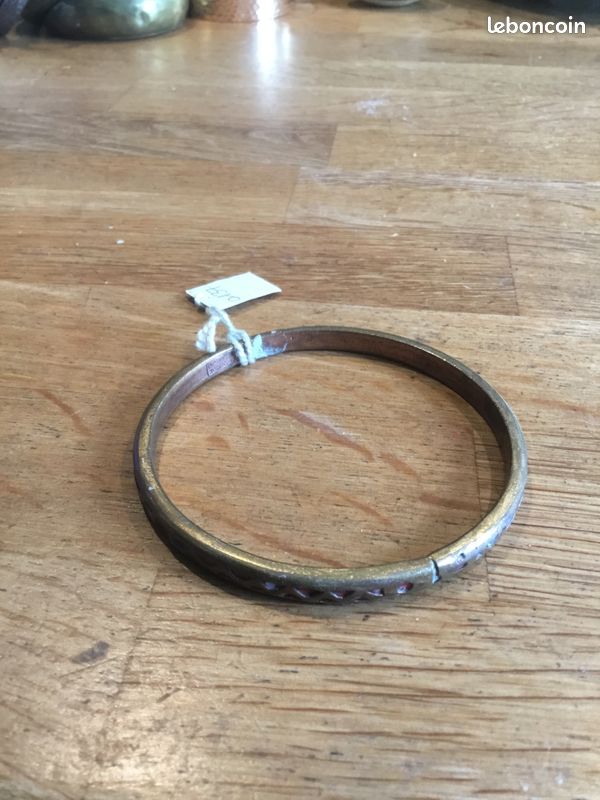 Bracelet En Bronze émaillé De Dominique Piechaud - Bijou D'occasion, Style Unique