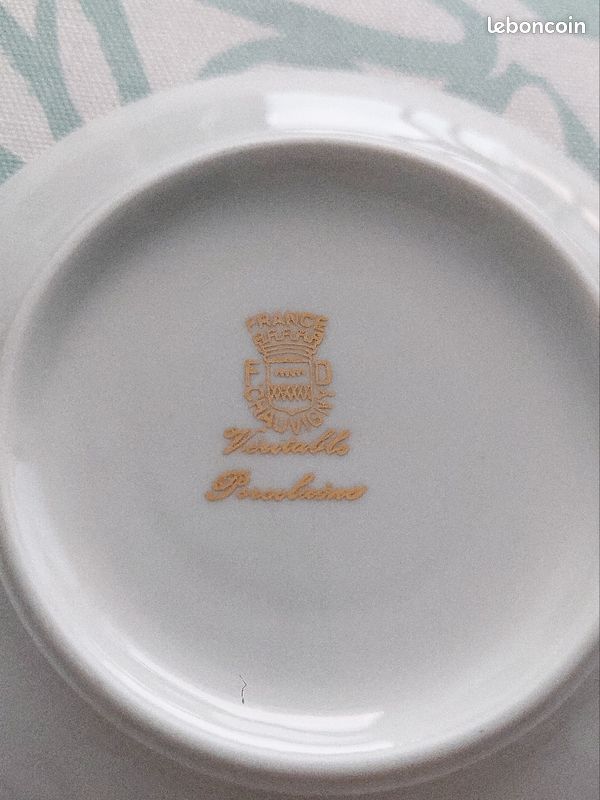 Service à thé porcelaine 1970s FD Chauvigny (image 3)