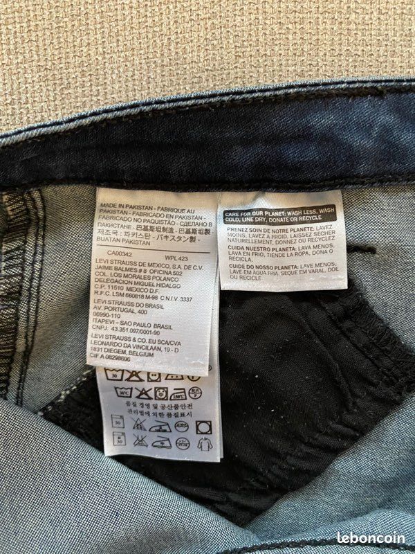 Jean skinny Levis bleu foncé W26 L30 (T36) (image 6)