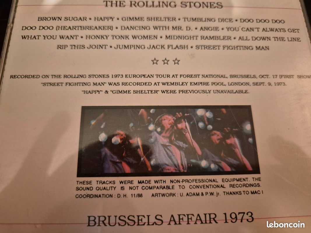 Rolling Stones. The Brussels Affair, 1973. En TBE. Label : Chamelion Record (image 3)