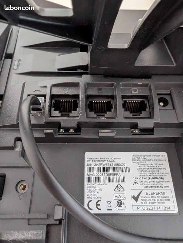 Téléphone IP Mitel 6865i + extension M685i (image 7)