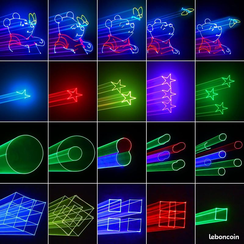 Lumière Disco DJ Avec Télécommande - Activation Par Le Son, DMX 512, Pour Fête, Bar, Karaoké