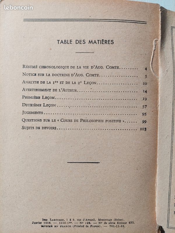 Cours de philosophie positive (image 2)