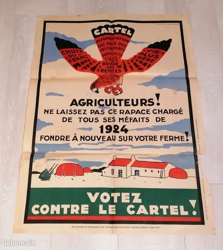 Affiche ancienne de 1924 agricole (image 4)