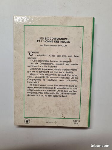 [Livre] Les six compagnons et l'homme des neiges - Bon état (image 2)