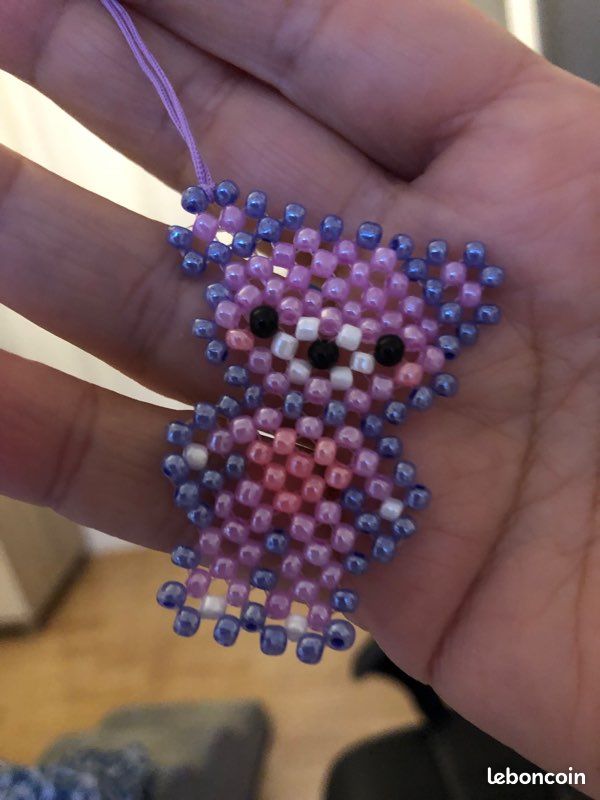 Ourson en perles de rocaille (image 3)