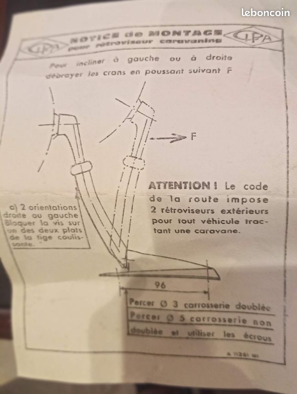 Rétroviseurs anciens pour caravaning (image 3)