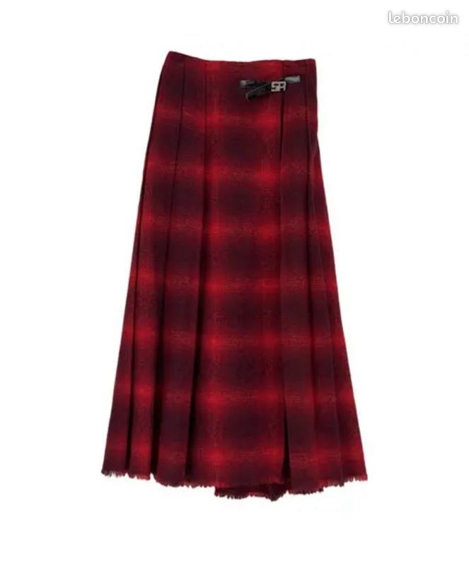 Jupe évasée En Laine Sonia Rykiel - Taille 12 Ans / XS - Beige - Occasion En Très Bon état