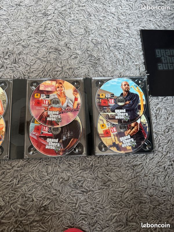 Jeu GTA V Grand Theft Auto V Complet FR - PS3 - Très Bon état Avec Poster Et Carte
