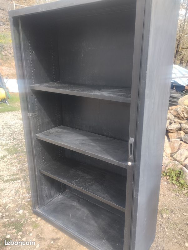 Armoire métallique noire H198 x L120 x P45cm 🤔Prix dégressif (image 1)