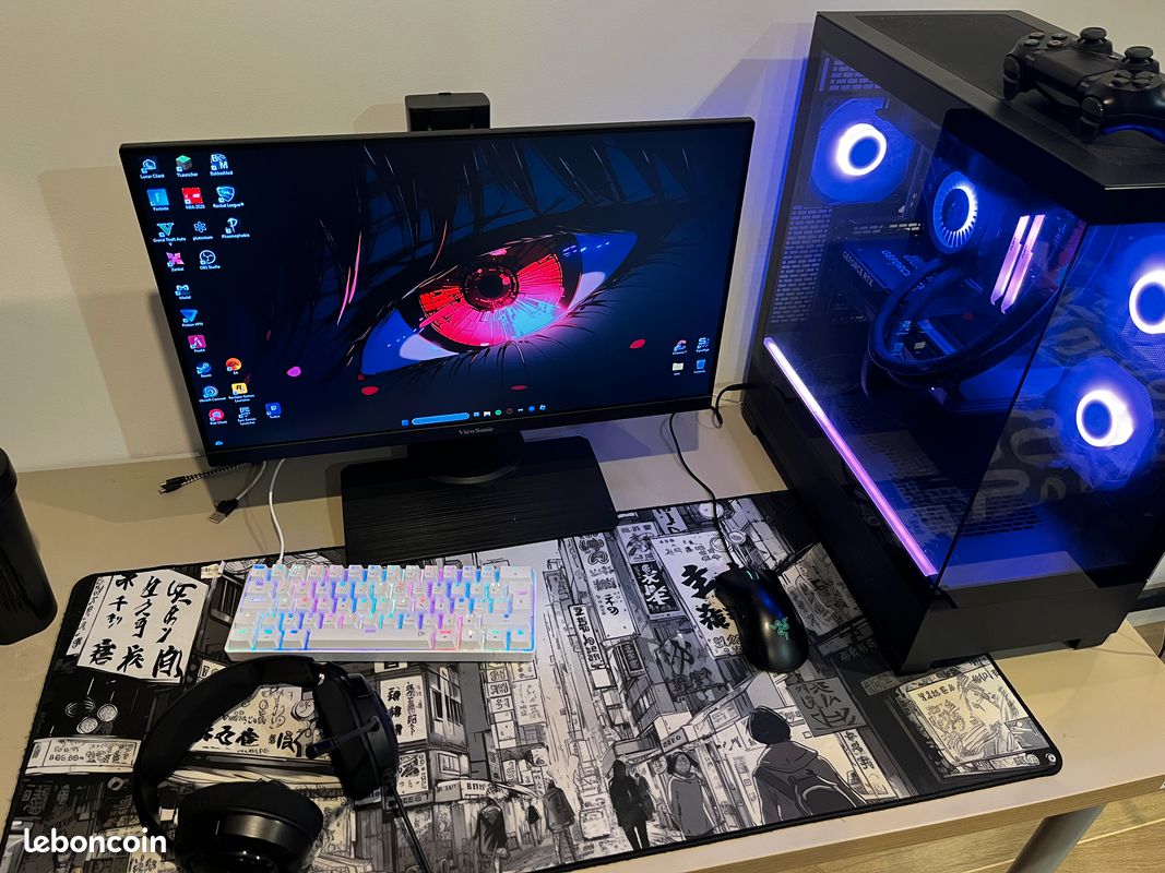 Setup Gaming ou Pc Gamer seul RTX 4060 Ti/ I5-14400F/ ecran 144Hz 24”/ clavier souris casque et tapis de souris (image 3)