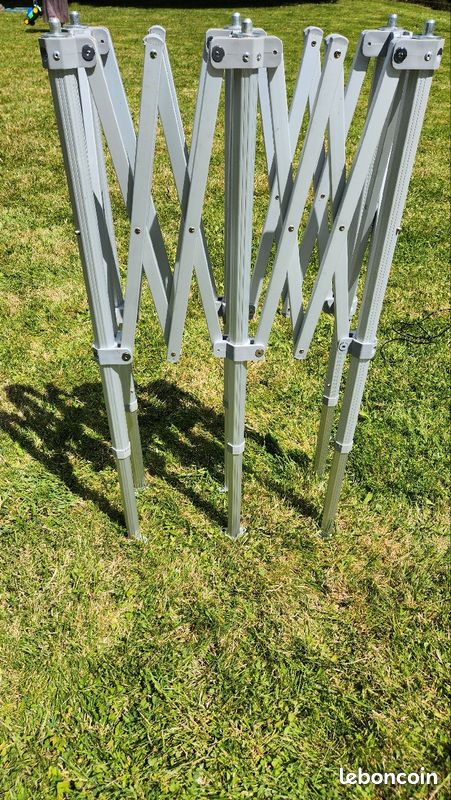 Table pliable de camping modulable en hauteur (image 4)