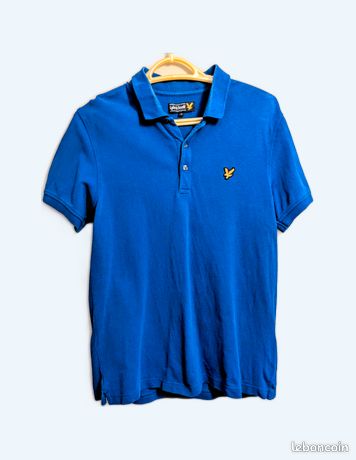 Polo bleu électrique homme Lyle Scott taille M Vêtements