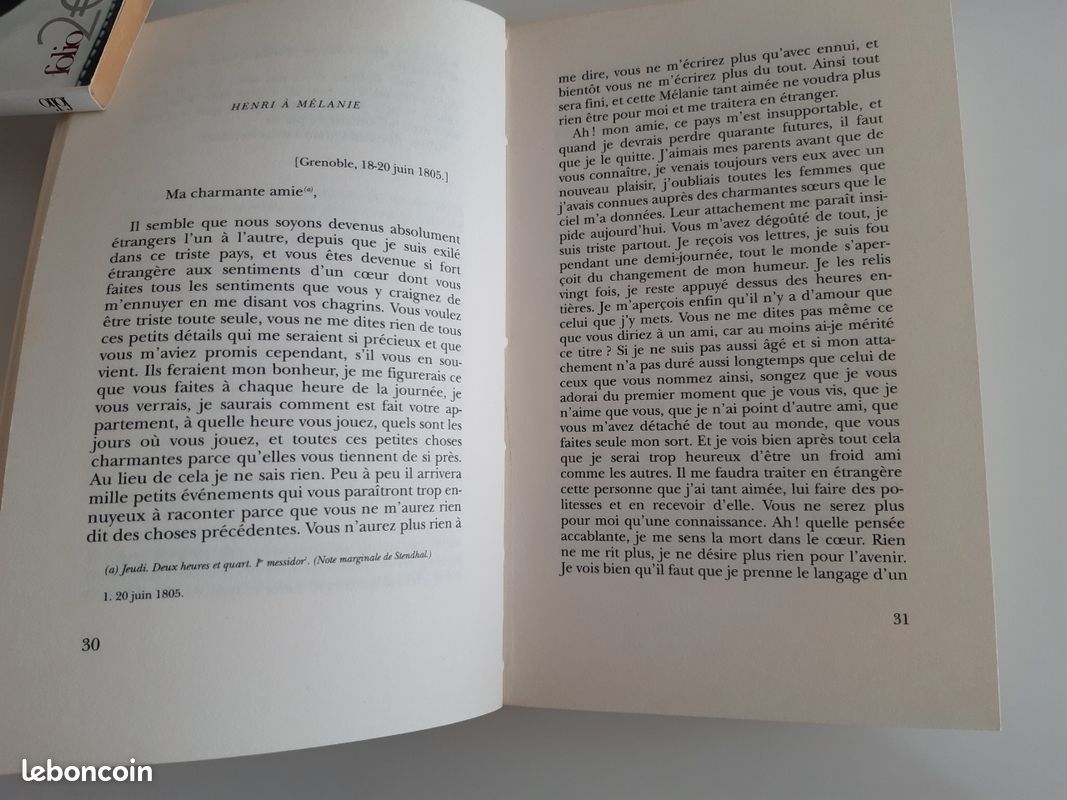 STENDHAL Lettres d'Amour (image 3)