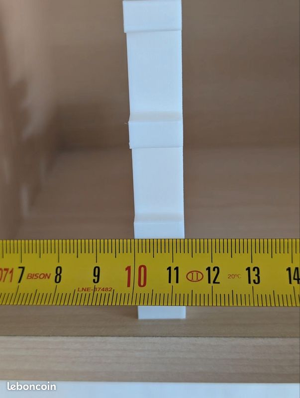 Bibelot To The Moon, lettrage crypto, PLA blanc, impression 3D (image 5)