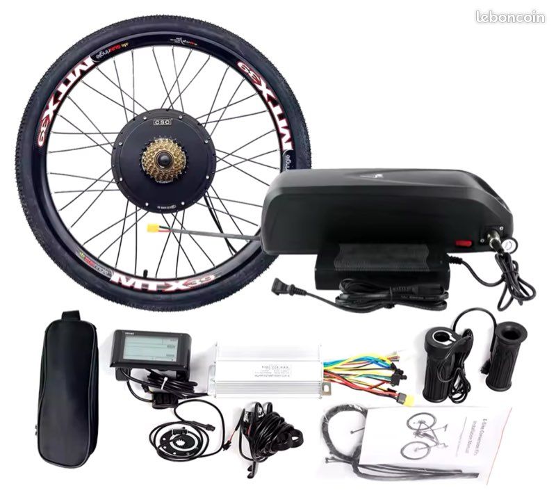 Kit Vélo Roue Vtt Electrique Kit électrique 250W Batterie Carénée