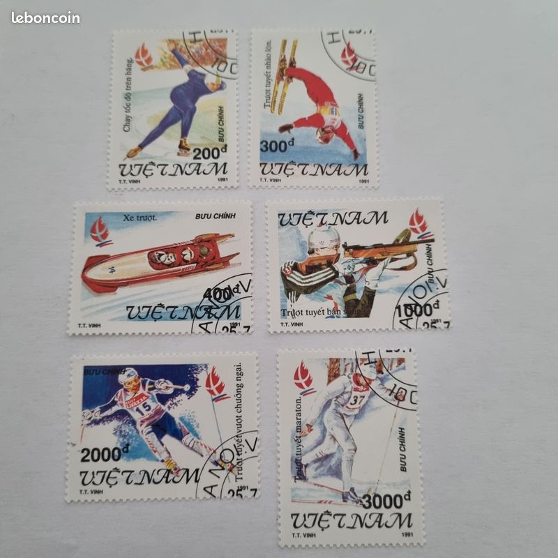 Lot De 50 Timbres Du Vietnam – Collection Variée – Qualité Prophila – Idéal Philatélistes