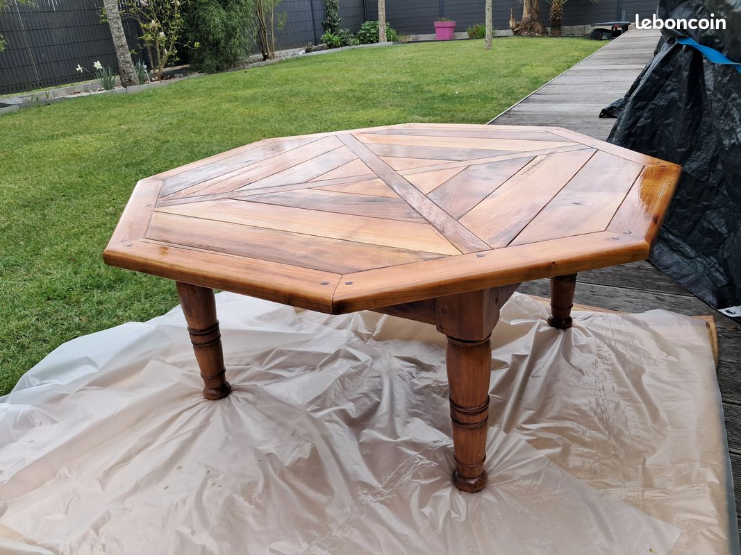Table de salon en bois massif (image 10)