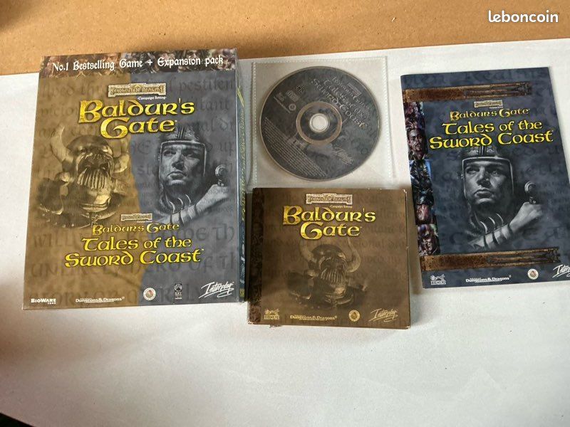 Jeu PC Baldur's Gate: Tales Of The Sword Coast - Big Box - Édition Sierra - Bon état