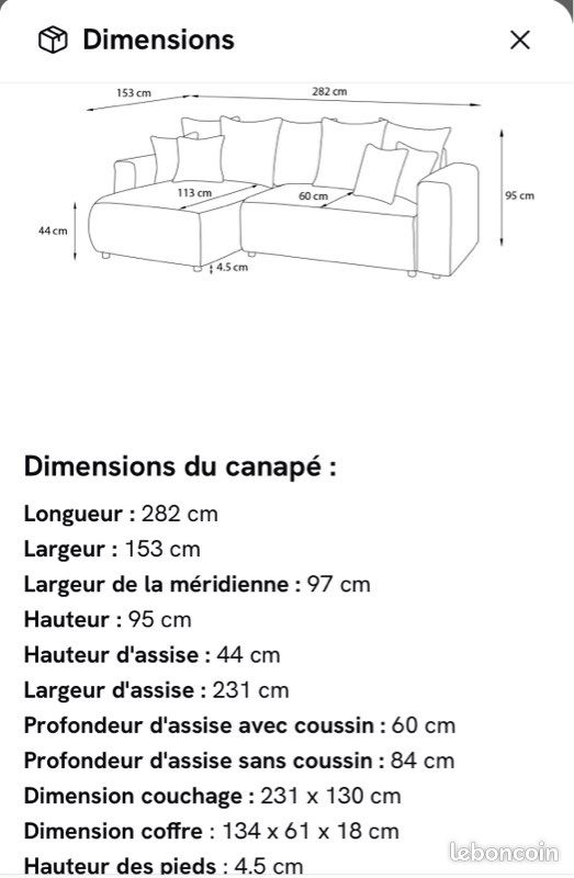 Canapé convertible (image 3)