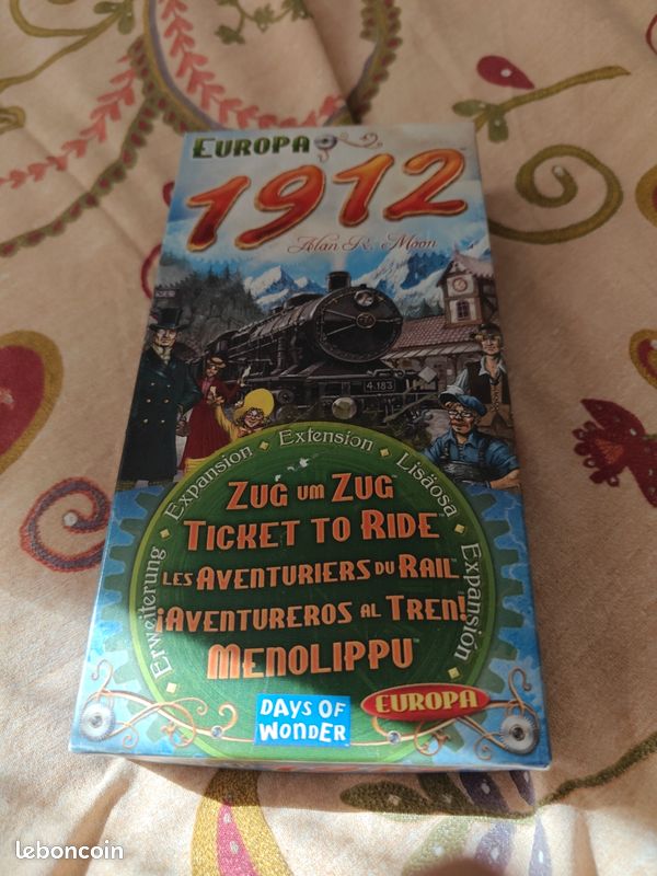 Les Aventuriers Du Rail - Extension Europe 1912 - Days Of Wonder - Jeu De Société Stratégique