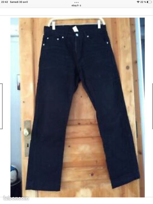 Jean DENIM WEAR coton noir ;T40 ( AZ/F) (image 1)
