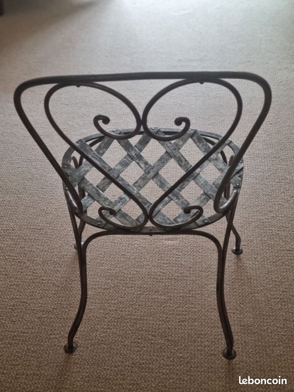 Chaises métal époque 1900 (image 5)