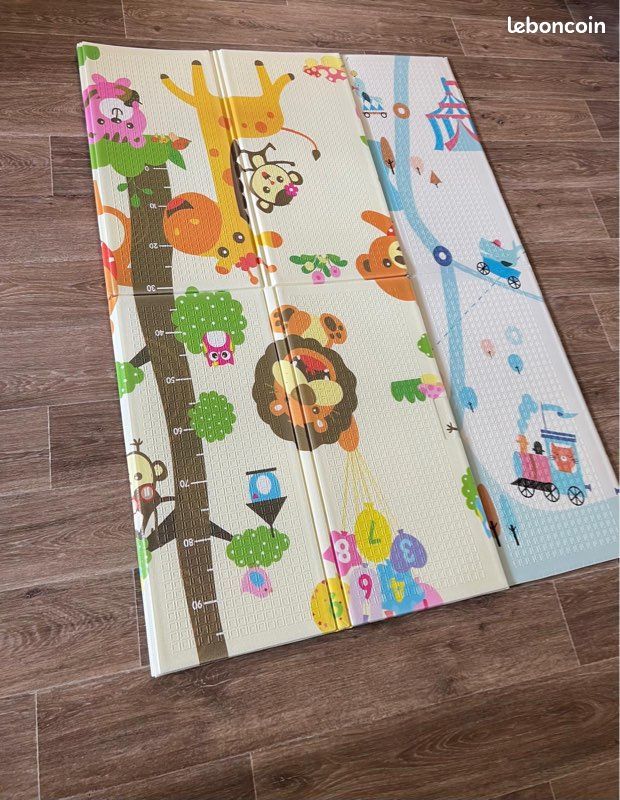 Tapis de jeu pliable réversible bébé neuf (image 4)