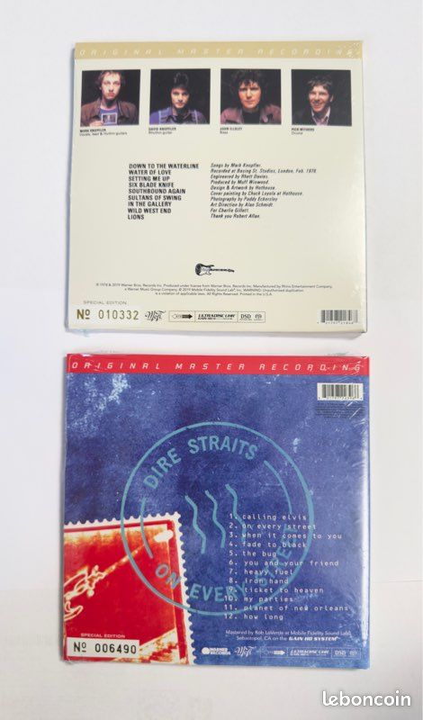 Lot 2 SACD Dire Straits, Neufs: On Every Street + Dire Straits -> Mobile Fidelity (MFSL) (image 2)